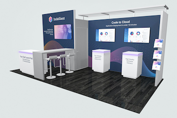 Indellient trade show exhibit Indellient trade show exhibit